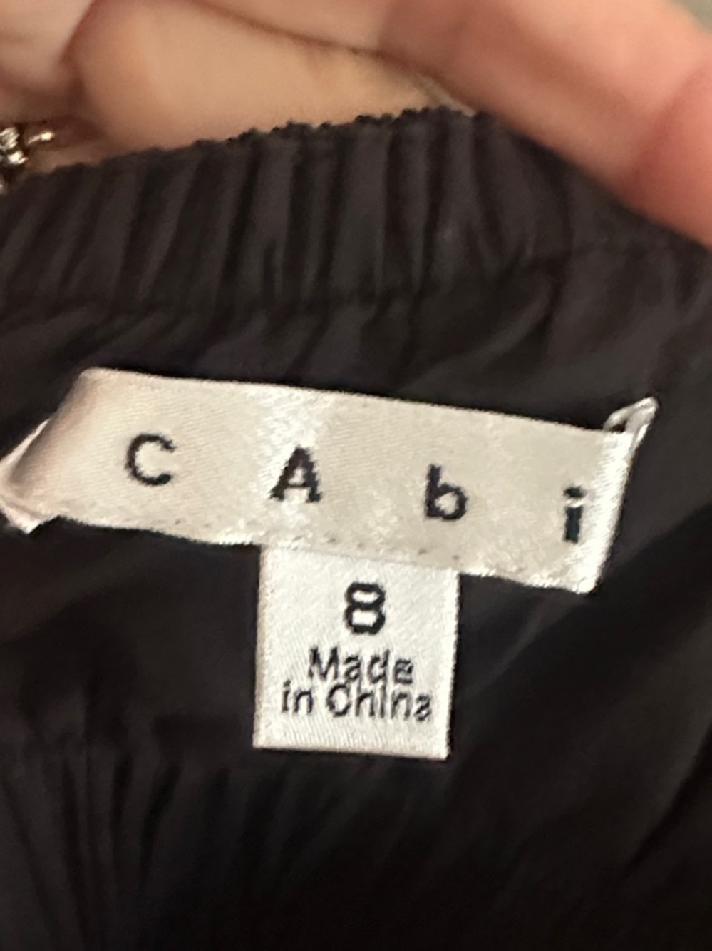 CAbi Black Silk-Look Spaghetti Strap Tank Top - Picture 3 of 3